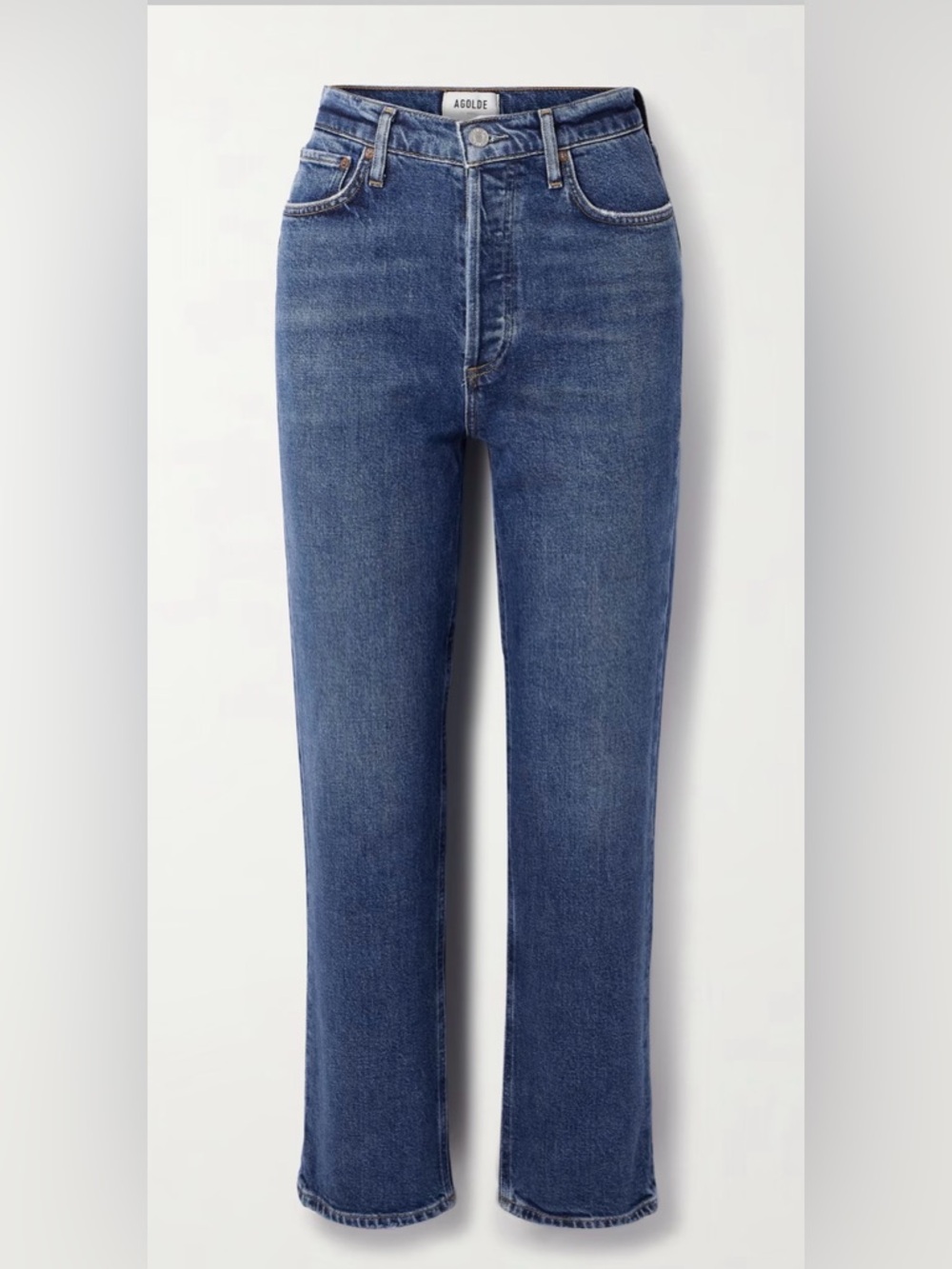 Agolde Women's Straight Leg Jeans - Medium Blue Denim